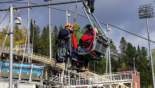 Учения прошли на спортивном комплексе ГАУ СО СШОР «Аист» 