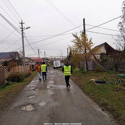 Профилактический рейд  в частном секторе  микрорайона Рудника им. 3 Интернационала 