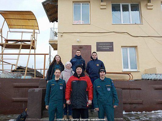 На   Спасательной  станции прошли совместные учения спасателей, водолазов  и волонтеров